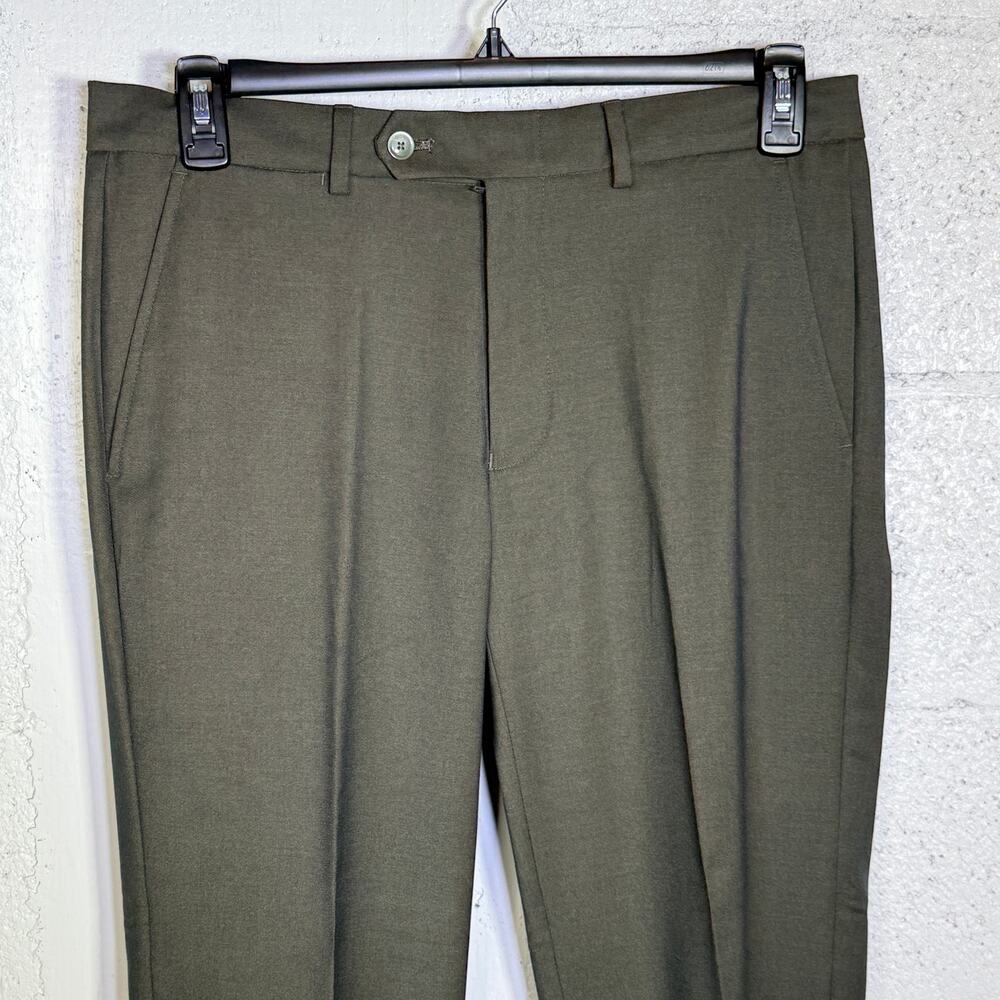 Nautica Men's Modern-Fit Stretch Fall Suit Olive Green  38S 32W $395 - Picture 13 of 16